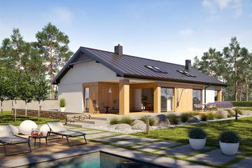  Projekt domu Daniel III G2 energo (WRC2688) - projekt domu parterowego - Zdjęcie 4