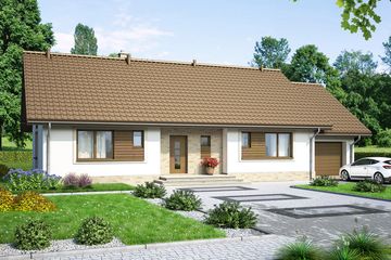  Projekt domu Mokka 7 (WOF1105) - projekt domu parterowego - Zdjęcie 4