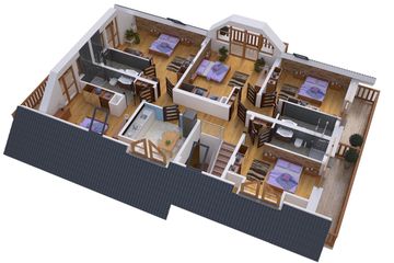  Projekt domu BW-45 wariant, agroturystyczny (JGC1178) - projekt domu parterowego z poddaszem - Zdjęcie 4