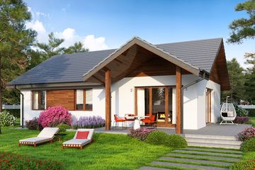  Projekt domu Eco 03 (WOZ1014) - projekt domu parterowego - Zdjęcie 2