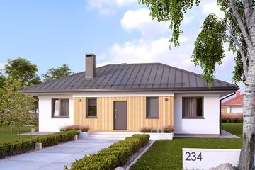  Projekt domu Decyma 10 (BSA2122) - projekt domu parterowego - Zdjęcie 1