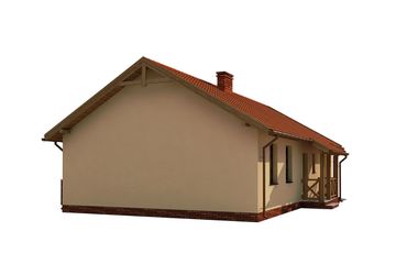  Projekt domu Kampala szkielet drewniany (SLN2509) - projekt domu parterowego - Zdjęcie 2