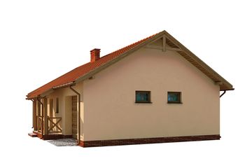  Projekt domu Kampala szkielet drewniany (SLN2509) - projekt domu parterowego - Zdjęcie 4