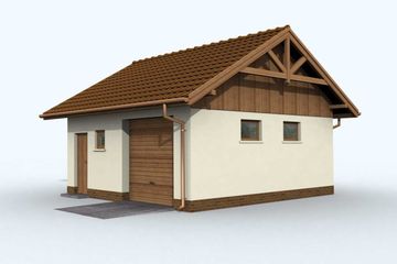  Projekt budynku gospodarczego G73 budynek gospodarczy (SLN1848) - projekt budynku parterowego - Zdjęcie 3