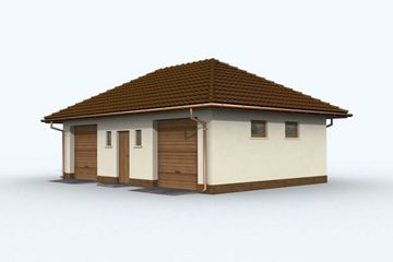  Projekt budynku gospodarczego G77 budynek gospodarczy (SLN1852) - projekt budynku parterowego - Zdjęcie 4