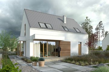  Projekt domu Przytulny 1 (WAW1094) - projekt domu parterowego z poddaszem - Zdjęcie 2