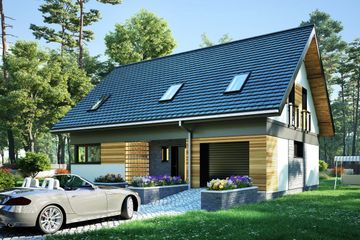  Projekt domu Mateo (1610) (KRD2751) - projekt domu parterowego z poddaszem - Zdjęcie 3