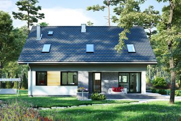  Projekt domu Mateo (1610) (KRD2751) - projekt domu parterowego z poddaszem - Zdjęcie 5