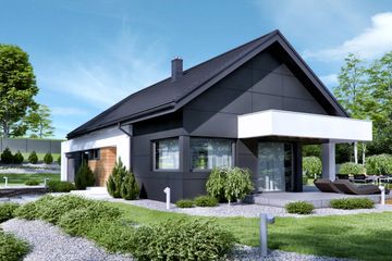  Projekt domu HomeKoncept 44 G1 (KRX1062) - projekt domu parterowego - Zdjęcie 2