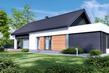  Projekt domu HomeKoncept 44 G1 (KRX1062) - projekt domu parterowego - Zdjęcie 4