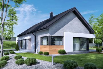  Projekt domu HomeKoncept 45 G2 (KRX1063) - projekt domu parterowego - Zdjęcie 2