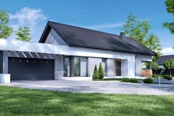  Projekt domu HomeKoncept 45 G2 (KRX1063) - projekt domu parterowego - Zdjęcie 1