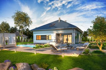  Projekt domu Tryton B (WOE1112) - projekt domu parterowego - Zdjęcie 4