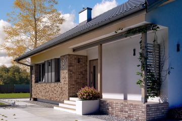  Projekt domu Mak 3 (BSA2125) - projekt domu parterowego z poddaszem - Zdjęcie 3