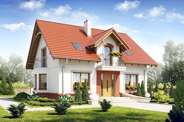  Projekt domu Dla Ciebie 1 bez garażu [B] (WRF1707) - projekt domu parterowego z poddaszem - Zdjęcie 5