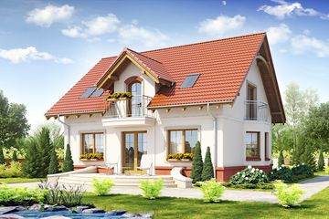  Projekt domu Dla Ciebie 1 w3 bez garażu [B] (WRF1719) - projekt domu parterowego z poddaszem - Zdjęcie 4