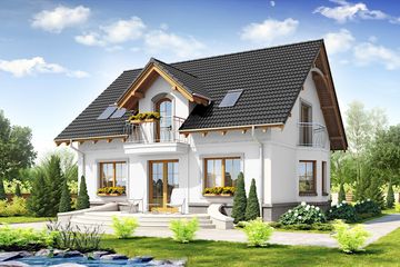  Projekt domu Dla Ciebie 1 w3 bez garażu [B] (WRF1719) - projekt domu parterowego z poddaszem - Zdjęcie 6