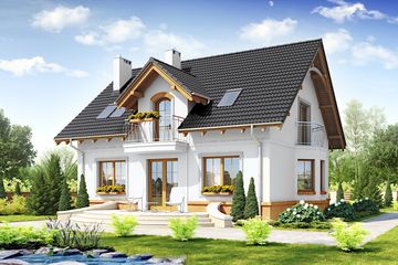  Projekt domu Dla Ciebie 1 w2 bez garażu [B] (WRF1713) - projekt domu parterowego z poddaszem - Zdjęcie 4