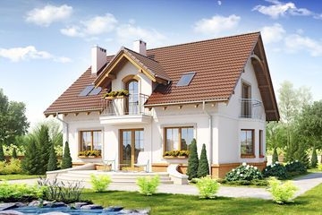  Projekt domu Dla Ciebie 1 w2 bez garażu [B] (WRF1713) - projekt domu parterowego z poddaszem - Zdjęcie 6