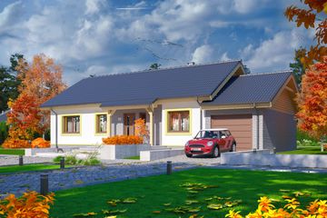  Projekt domu Talent 2 paliwo stałe (WOE1102) - projekt domu parterowego - Zdjęcie 3