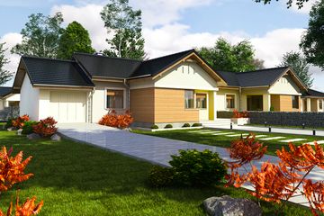  Projekt domu Polluks z garażem 1-st. bliźniak [A-BL2] (WRF1798) - projekt domu parterowego - Zdjęcie 1