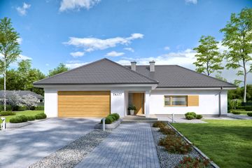  Projekt domu TK177 (WAK1082) - projekt domu parterowego - Zdjęcie 2