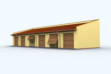  Projekt budynku gospodarczego G95 budynek gospodarczy (SLN1874) - projekt budynku parterowego - Zdjęcie 2