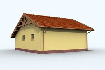  Projekt budynku gospodarczego G96 budynek gospodarczy (SLN1866) - projekt budynku parterowego - Zdjęcie 4