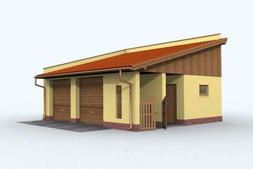  Projekt budynku gospodarczego G97 budynek gospodarczy (SLN1867) - projekt budynku parterowego - Zdjęcie 3