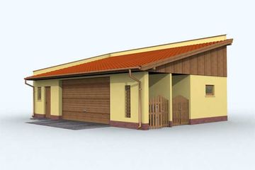  Projekt budynku gospodarczego G104 budynek gospodarczy (SLN1879) - projekt budynku parterowego - Zdjęcie 3