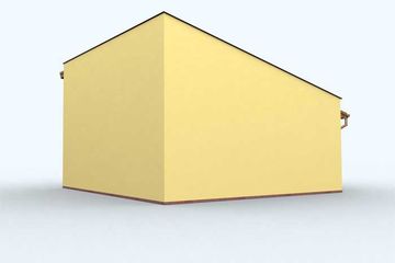  Projekt budynku gospodarczego G107 budynek gospodarczy (SLN1882) - projekt budynku parterowego - Zdjęcie 3