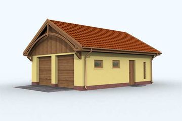  Projekt budynku gospodarczego G109 budynek gospodarczy (SLN1885) - projekt budynku parterowego - Zdjęcie 2
