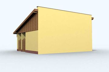  Projekt budynku gospodarczego G110 budynek gospodarczy (SLN1886) - projekt budynku parterowego - Zdjęcie 3