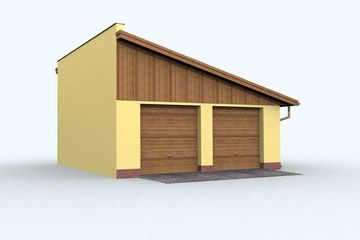  Projekt budynku gospodarczego G110 budynek gospodarczy (SLN1886) - projekt budynku parterowego - Zdjęcie 4