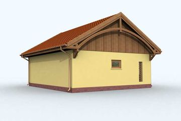  Projekt budynku gospodarczego G115 budynek gospodarczy (SLN1888) - projekt budynku parterowego - Zdjęcie 4