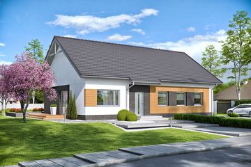  Projekt domu Domena 103 (WRW1301) - projekt domu parterowego - Zdjęcie 2