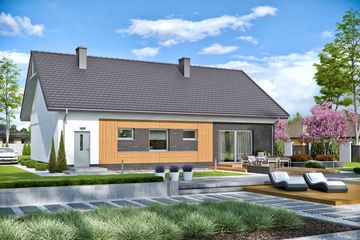  Projekt domu Domena 103 (WRW1301) - projekt domu parterowego - Zdjęcie 3