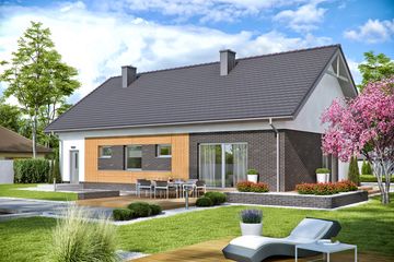  Projekt domu Domena 103 (WRW1301) - projekt domu parterowego - Zdjęcie 4