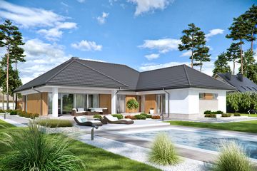  Projekt domu Domena 117 B (WRW1302) - projekt domu parterowego - Zdjęcie 3