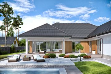  Projekt domu Domena 117 B (WRW1302) - projekt domu parterowego - Zdjęcie 4