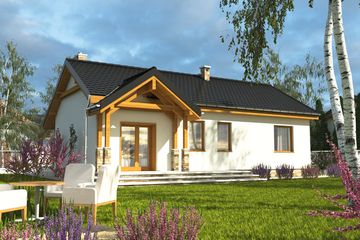  Projekt domu Siewka bez garażu [B] (WRF1805) - projekt domu parterowego - Zdjęcie 2