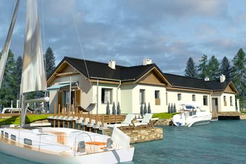  Projekt domu Rokitniczka z garażem 1-st. bliźniak [A-BL] (WRF1812) - projekt domu parterowego - Zdjęcie 2