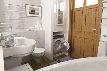  Projekt domu Rokitniczka z garażem 1-st. bliźniak [A-BL] (WRF1812) - projekt domu parterowego - Zdjęcie 8