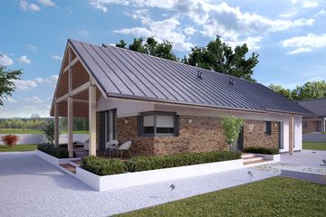  Projekt domu Mahoń 3 (BSA2126) - projekt domu parterowego - Zdjęcie 1