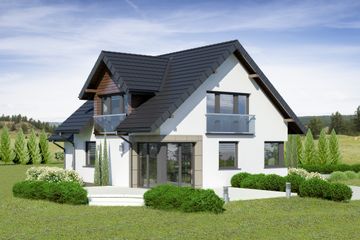  Projekt domu przy Wiosennej 17 (KRK1488) - projekt domu parterowego z poddaszem - Zdjęcie 2