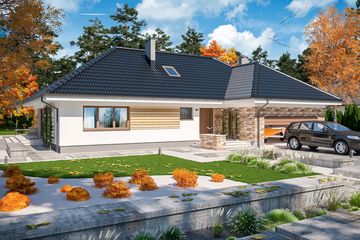  Projekt domu Padme 2 (WOE1113) - projekt domu parterowego - Zdjęcie 2