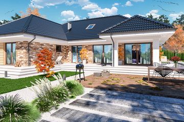  Projekt domu Padme 2 (WOE1113) - projekt domu parterowego - Zdjęcie 3