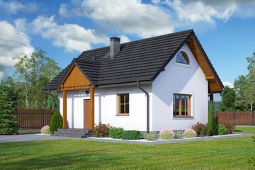  Projekt domu Hoczew mała 13 dws (KRP2115) - projekt domu parterowego - Zdjęcie 1