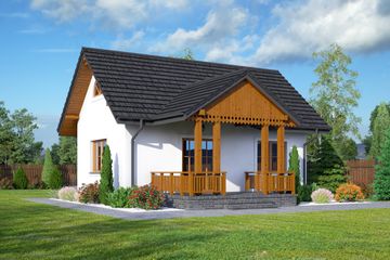  Projekt domu Hoczew mała 13 dws (KRP2115) - projekt domu parterowego - Zdjęcie 2