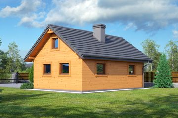  Projekt budynku gospodarczego bg-5 (KRP2131) - projekt budynku parterowego - Zdjęcie 2
